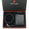 Pierre Cardin ZG-2-324-FWJ fekete férfi marhabőr ajándék szett