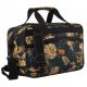 Rovicky R-TL15608 fekete levél mintás Wizz Air, Ryanair kabintáska, utazótáska 40 x 25 x 20 cm