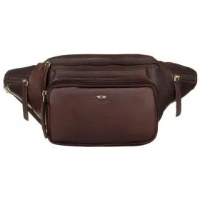   Peterson PTN BP001-OPU barna férfi bőr övtáska 37 x 15 x 12 cm