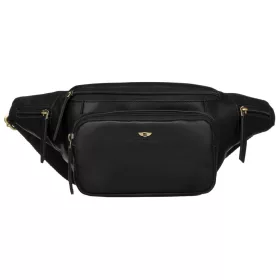   Peterson PTN BP001-OPU fekete férfi bőr övtáska 37 x 15 x 12 cm