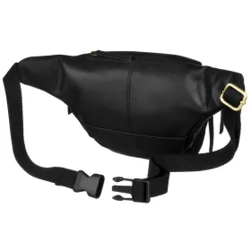   Peterson PTN BP001-OPU fekete férfi bőr övtáska 37 x 15 x 12 cm