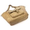 VS 016 homokszínű női bőr válltáska, shopper táska 45 x 32 x 15 cm 