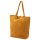 Patrizia 419-013-05 okkersárga női bőr válltáska, shopper táska 38 x 38 x 13 cm 
