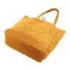 Patrizia 419-013-05 okkersárga női bőr válltáska, shopper táska 38 x 38 x 13 cm 