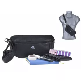 Greenburry fekete bőr övtáska