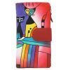 Cavaldi N14-SPW CAT piros női bőr pénztárca 10 x 18 x 3 cm