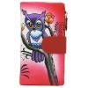 Cavaldi N14-SPW OWL piros női bőr pénztárca 10 x 18 x 3 cm