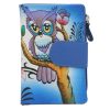 Cavaldi N18-SPW OWL kék női bőr pénztárca 10 x 14 x 3 cm