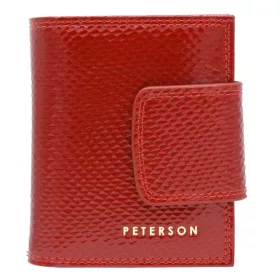   Peterson PTN 42329-DSL piros női bőr pénztárca 8.5 x 10.5 x 3 cm