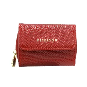 Peterson PTN 423229-DSL piros női bőr pénztárca 9 x 7 cm