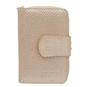   Peterson PTN 425214-DSL bézs női bőr pénztárca 14 x 9 x 3.5 cm