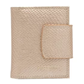   Peterson PTN 42329-DSL bézs női marhabőr pénztárca 8.5 x 10.5 x 3 cm