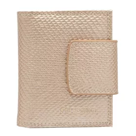   Peterson PTN 42329-DSL bézs női marhabőr pénztárca 8.5 x 10.5 x 3 cm