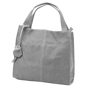   Gregorio 1725-2 DOLLARO szürke női bőr kézitáska 39 x 38 x 14 cm