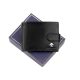 Luxury 7870 RFID fekete férfi bőr pénztárca 12 x 9.5 x 2 cm