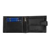 Luxury 7870 RFID fekete férfi bőr pénztárca 12 x 9.5 x 2 cm