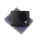 Luxury 286 RFID fekete férfi bőr pénztárca 12.5 x 9 x 2.5 cm