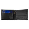Luxury 286 RFID fekete férfi bőr pénztárca 12.5 x 9 x 2.5 cm