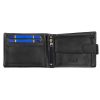 Luxury 286-1 RFID fekete férfi bőr pénztárca 12.5 x 9 x 2.5 cm