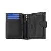 Luxury 278-9 RFID fekete férfi bőr pénztárca 9.5 x 12.8 x 2.5 cm