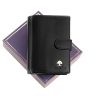 Luxury 278-5 RFID fekete férfi bőr pénztárca 9.5 x 12.8 x 2.5 cm