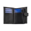 Luxury 278-5 RFID fekete férfi bőr pénztárca 9.5 x 12.8 x 2.5 cm