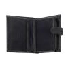 Luxury 278-5 RFID fekete férfi bőr pénztárca 9.5 x 12.8 x 2.5 cm