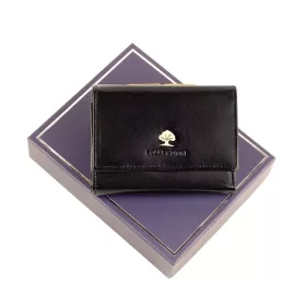   Luxury 71123 RFID fekete női bőr pénztárca 10.7 x 8 x 3 cm