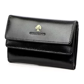   Luxury 77074 RFID fekete női bőr pénztárca 13 x 8.5 x 3.5 cm