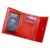Luxury 77074 RFID piros női bőr pénztárca 13 x 8.5 x 3.5 cm