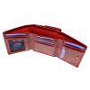 Luxury 77076 RFID bordó női bőr pénztárca 12.5 x 8.5 x 3.5 cm