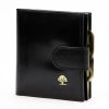 Luxury 71124 RFID fekete női bőr pénztárca 9.5 x 10 x 3 cm