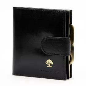   Luxury 71124 RFID fekete női bőr pénztárca 9.5 x 10 x 3 cm
