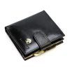 Luxury 71124 RFID fekete női bőr pénztárca 9.5 x 10 x 3 cm