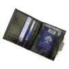 Luxury 71124 RFID fekete női bőr pénztárca 9.5 x 10 x 3 cm