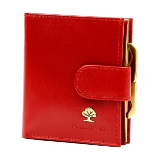 Luxury 71124 RFID piros női bőr pénztárca 9.5 x 10 x 3 cm