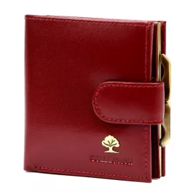   Luxury 71124 RFID bordó női bőr pénztárca 9.5 x 10 x 3 cm