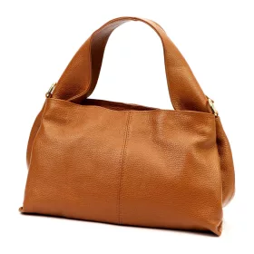   Luka 24-058 konyak női bőr kézitáska, válltáska 33 x 19 x 17 cm