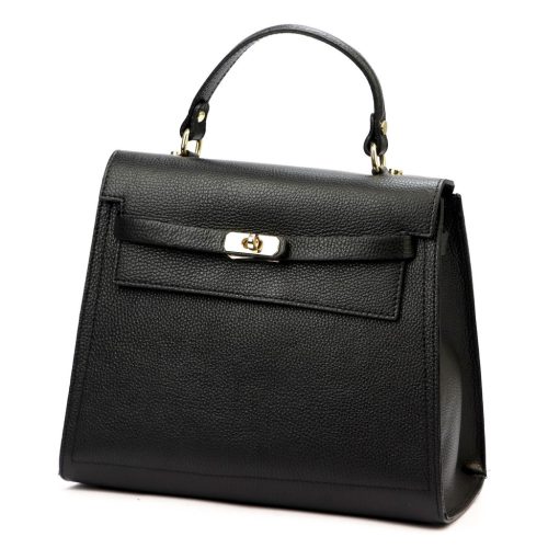 Luka 24-059 fekete női bőr kézitáska 32 x 26 x 15 cm