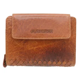   Peterson PTN WD2-VLCN barna női bőr pénztárca 13 x 10 x 4 cm