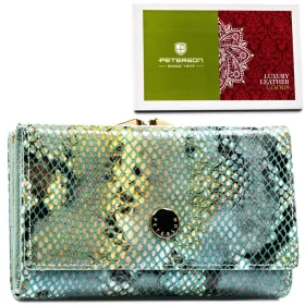   Peterson PTN 42108-SFL zöld női bőr pénztárca 14 x 9 x 3.5 cm