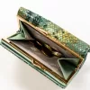 Peterson PTN 42108-SFL zöld női bőr pénztárca 14 x 9 x 3.5 cm