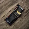 Peterson PTN N78-VT fekete-piros férfi bőr pénztárca 11 x 8.5 x 2 cm