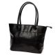 Florence 12 TAMP fekete női bőr válltáska, shopper 41 x 27 x 14 cm
