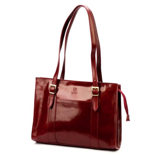 Florence 54 bordó női bőr válltáska 36 x 27 x 12 cm