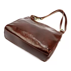 Florence 55 barna női bőr válltáska 32 x 28 x 11 cm