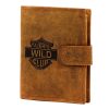 Always Wild AW-N4L-GHD pántos barna színű férfi bőrpénztárca 10 x 12.8 x 2.8 cm