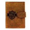 Always Wild AW-N4L-GHD pántos barna színű férfi bőrpénztárca 10 x 12.8 x 2.8 cm