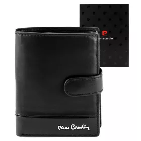   Pierre Cardin YS605 326A fekete férfi bőr pénztárca 10.5 x 13 x 3 cm