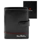 Pierre Cardin YS605 326A fekete-piros férfi bőr pénztárca 10.5 x 13 x 3 cm
